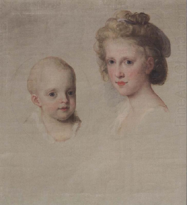 Angelica Kauffmann Bozzetto zum Bildnis Maria Luisa und Maria Amalia china oil painting image